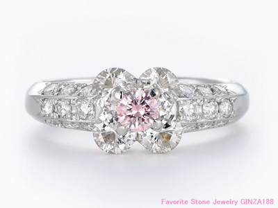 ファンシーピンクダイヤモンド 0.189ct リング