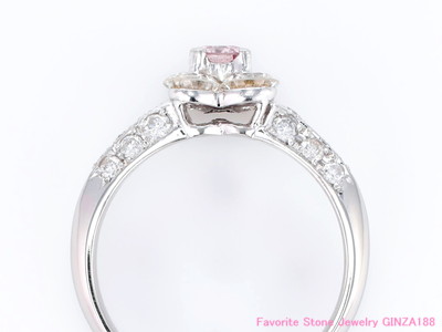 ファンシーピンクダイヤモンド 0.189ct リング