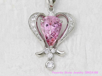 インペリアルピンクトパーズ 4.030ct ネックレス