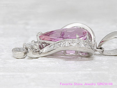 インペリアルピンクトパーズ 4.030ct ネックレス