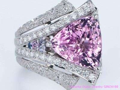 クンツァイト 10.89ct リング