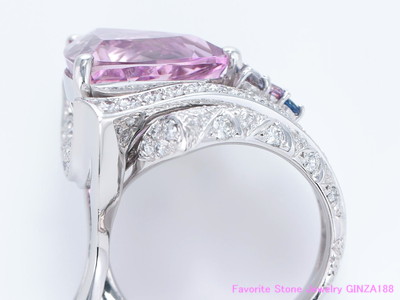 クンツァイト 10.89ct リング