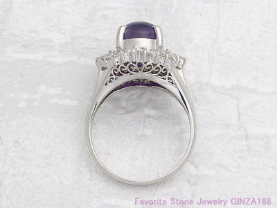 バイオレットスターサファイア 6.05ct リング