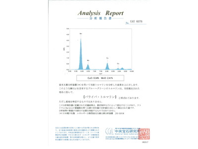 パライバトルマリン 3.336ct ネックレス