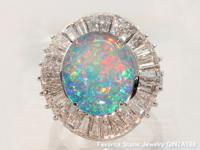 ブラックオパール 5.28ct リング