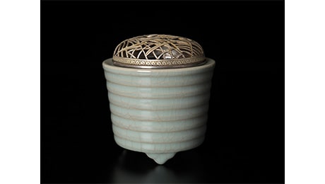 銀座 黒田陶苑 陶藝逸品展 板谷波山 《青磁香炉》
